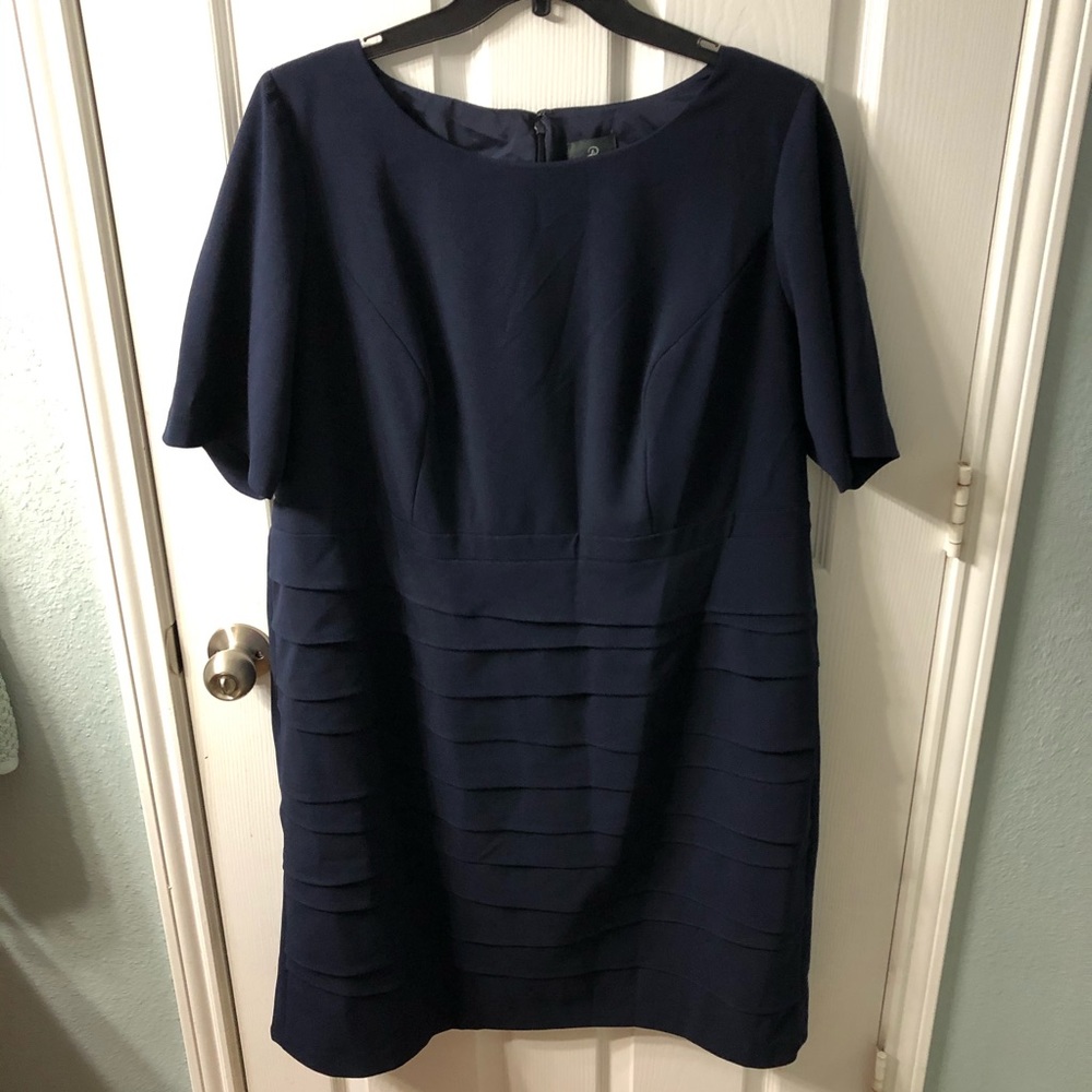 Adrianna Papell Navy Blue Cocktail Dress